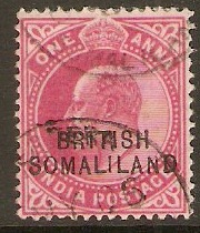 Somaliland Protectorate 1903 1a Carmine. SG26.