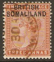 Somaliland Protectorate 1903 3a Brown-orange. SG5.