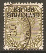 Somaliland Protectorate 1903 4a Slate-green. SG6. - Click Image to Close