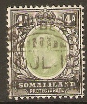 Somaliland Protectorate 1905 4a Green and black. SG50.