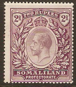 Somaliland Protectorate 1912 2r Dull purple and purple. SG70.