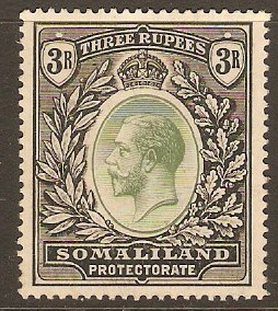 Somaliland Protectorate 1912 3r Green and black. SG71.