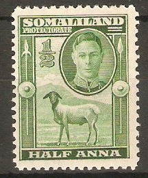 Somaliland Protectorate 1942 a Green. SG105.