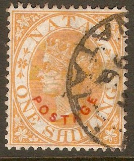 Natal 1888 1s Orange. SG108.