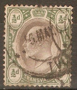 Transvaal 1902 d Black and bluish green. SG244.
