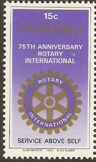 Transkei 1980 15c Rotary International Stamp. SG70.