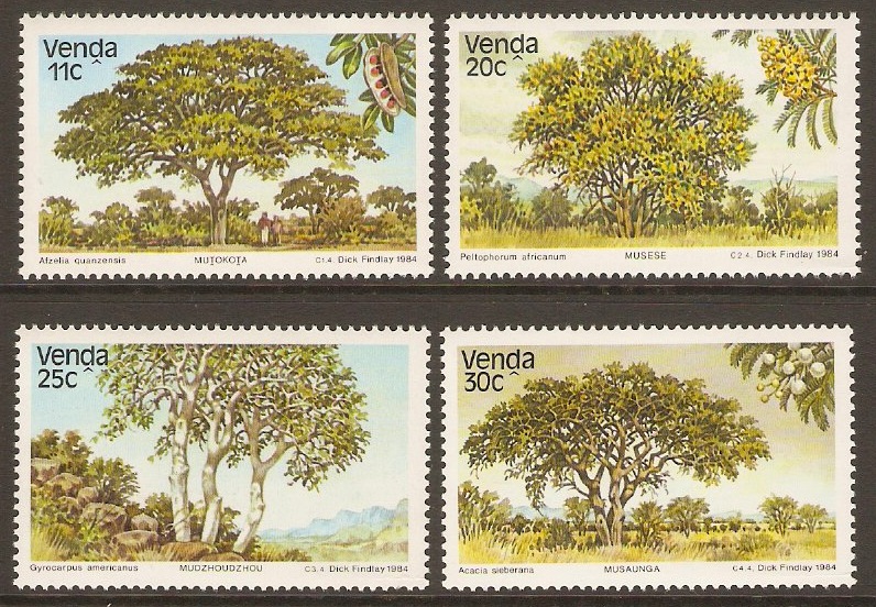 Venda 1984 Indigenous Trees (3rd.Series) Set. SG95-SG98.