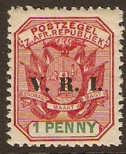 Transvaal 1900 1d Rose-red and green. SG227.