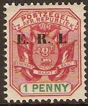 Transvaal 1901 1d Rose-red and green. SG239.