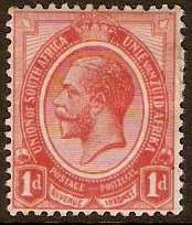 South Africa 1913 1d. Rose-Red. SG4.