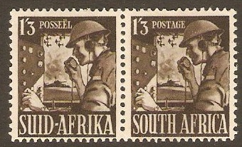 South Africa 1941 1s3d Blackish brown. SG94a.