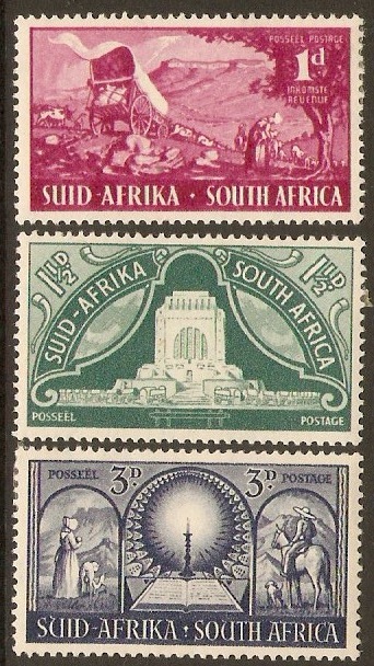 South Africa 1949 Voortrekker Monument Set. SG131-SG133.