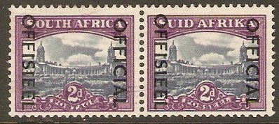 South Africa 1950 2d Blue and violet. SGO45.