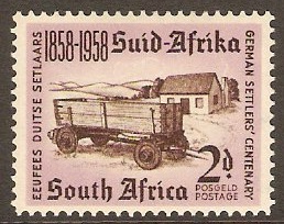 South Africa 1958 2d Settlers Arrival Stamp. SG168.