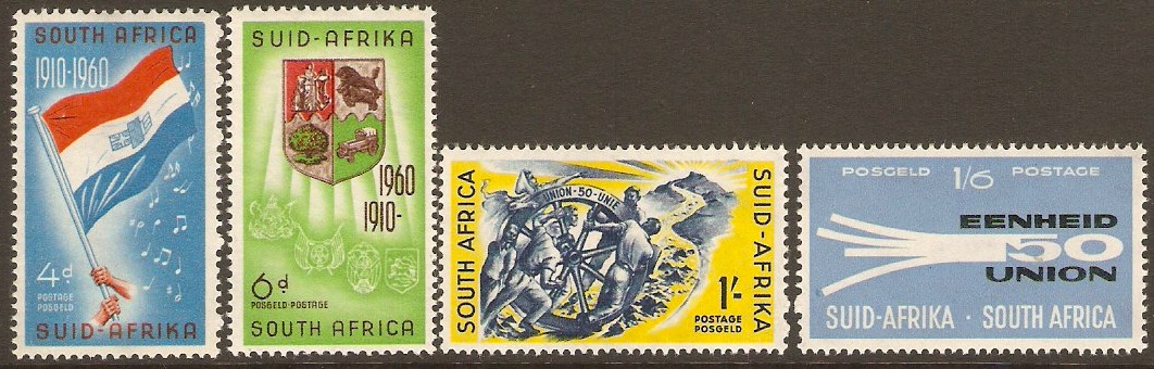 South Africa 1960 Union 50th. Anniversary. SG179-SG182.