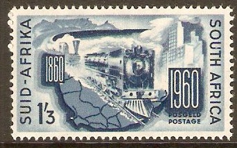 South Africa 1960 Railways Anniversary. SG183.
