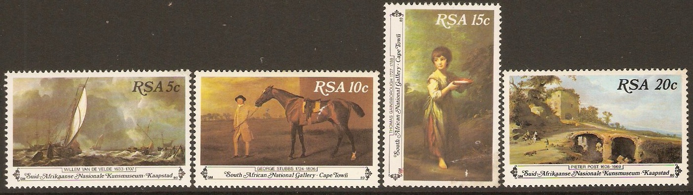 South Africa 1980 Paintings Set. SG481-SG484.