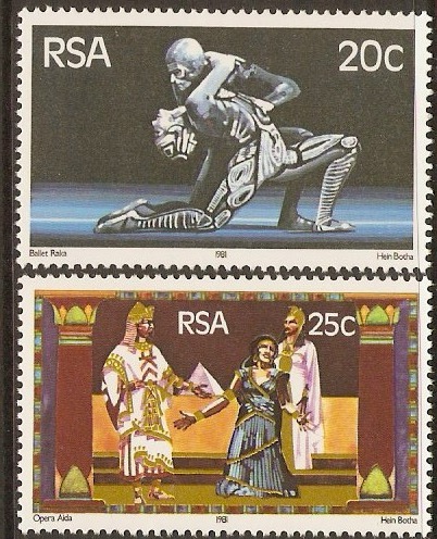 South Africa 1981 Theatre Opening Set. SG490-SG491.