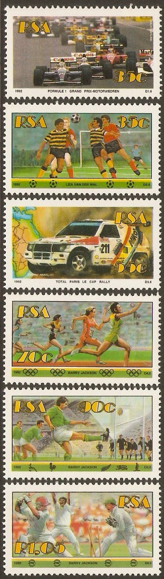 South Africa 1992 Sports Set. SG760-SG765.