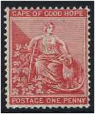 Cape of Good Hope 1884 1d. Rose-Red. SG49.