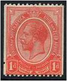 South Africa 1913 1d. Rose-Red - Coil Stamp. SG19.