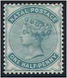Natal 1880 1d. Blue-Green. SG96.