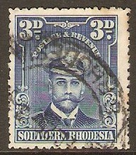 Southern Rhodesia 1924 3d Blue. SG5.