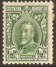 Southern Rhodesia 1931 d Green. SG15.