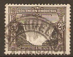 Southern Rhodesia 1931 2d Black and sepia. SG17.