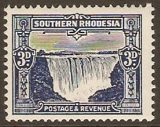 Southern Rhodesia 1931 3d Deep ultramarine. SG18.