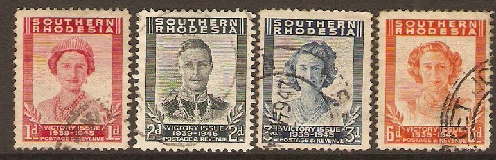 Southern Rhodesia 1947 Victory Set. SG64-SG67.