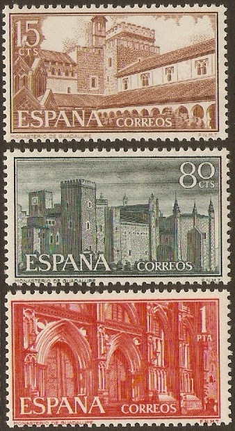 Spain 1959 Monastery Anniversary Set. SG1313-SG1315.