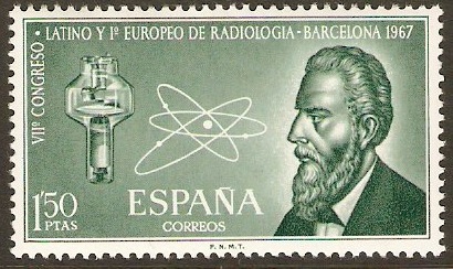 Spain 1967 Radiology Congress Stamp. SG1848.