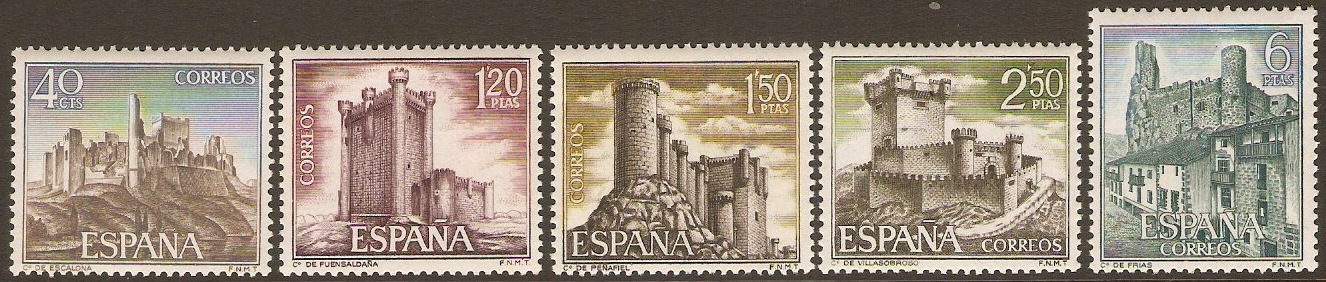 Spain 1968 Castles Set-3rd. Series. SG1938-SG1942.