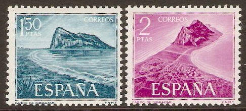 Spain 1969 Gibraltar Workers Aid Set. SG1991-SG1992.