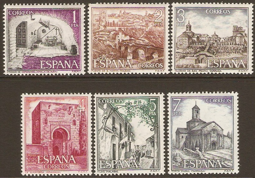 Spain 1975 Tourism Set. SG2311-SG2316.