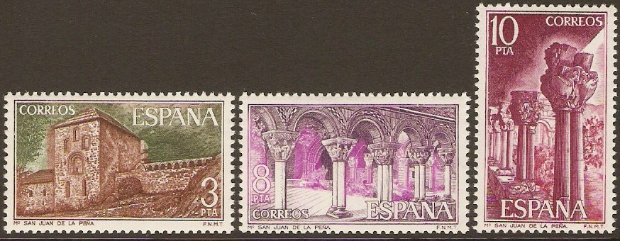 Spain 1975 San Juan Monastery Set. SG2342-SG2344.