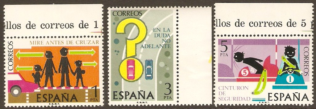 Spain 1976 Road Safety Set. SG2357-SG2359.