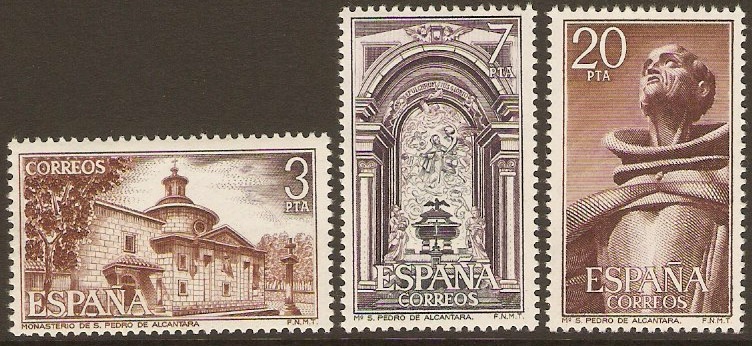 Spain 1976 San Pedro Monastery Set. SG2435-SG2437.
