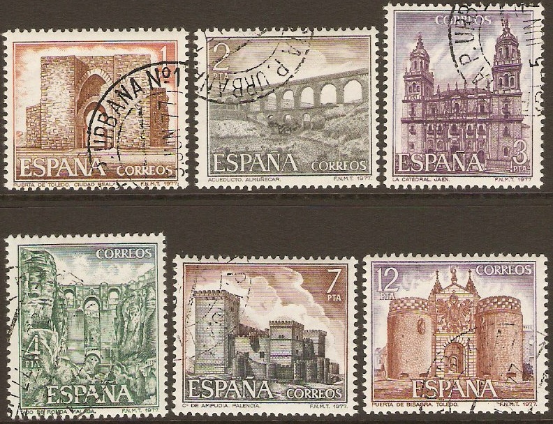 Spain 1977 Tourism Set. SG2466-SG2471.