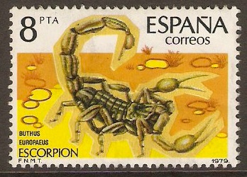 Spain 1979 8p Fauna (8th. Series) Scorpion. SG2581.