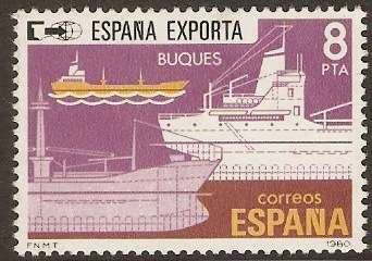 Spain 1980 8p Exports series - Tankers. SG2610.
