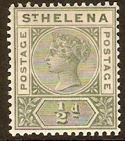 St Helena 1890  Green. SG46.