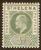 St Helena 1902 d Green. SG53.