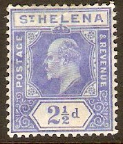 St Helena 1908 2d Blue. SG64.