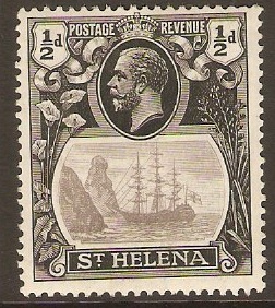 St Helena 1922 d Grey and black. SG97.