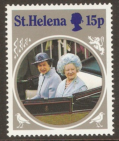 St Helena 1985 15p Queen Mother series. SG455.