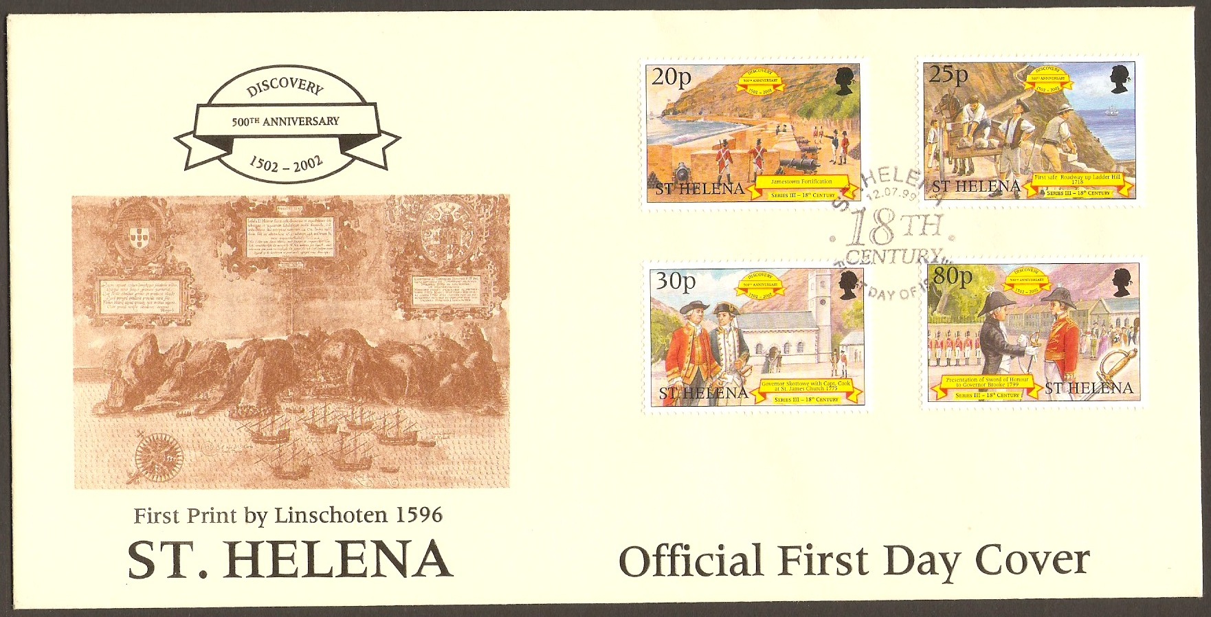 St Helena 1999 500th. Anniversary of Discovery FDC.