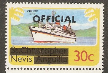 Nevis 1980 30c Official Stamps series. SGO3.