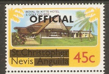 Nevis 1980 45c Official Stamps series. SGO5.